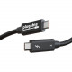 Plugable Thunderbolt 4 Cable [Thunderbolt Certified] - 2M/6.4ft, 100W Charging, Single 8K or Dual 4K Displays, 40Gbps Data Transfer TBT4-40G2M