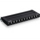 Trendnet 12-Port Cat6A Shielded Wall Mount Patch Panel - 12 Port(s) - 12 x RJ-45 - 0.5U High - Wall Mountable TC-P12C6AS
