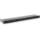 Trendnet 24-Port Cat6A Shielded Half-U Patch Panel - 24 Port(s) - 24 x RJ-45 - 0.5U High - Rack-mountable TC-P24C6AHS