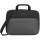 Targus Work-in Essentials TED006GL Carrying Case for 11.6" Chromebook, Netbook - Gray, Black - Scuff Resistant Interior - Elastic Strap, Plastic, Metal Zipper Pull, Polyurethane - Shoulder Strap, Handle - 8.7" Height x 12.6" Width x 1"