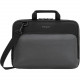 Targus Work-in Essentials TED007GL Carrying Case for 14" Chromebook, Notebook - Black, Gray - Scuff Resistant Interior - Elastic Strap, Plastic, Metal Zipper Pull, Polyurethane - Handle, Shoulder Strap - 9.8" Height x 13.8" Width x 1" 