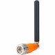 Taoglas TG.08 Cellular / GPS / GLONASS / Galileo / BeiDou Monopole Antenna &#195;ÃÂÃÂ10x72mm - 698 MHz, 1.71 GHz to 960 MHz, 1.56 GHz, 1.58 GHz, 1.60 GHz, 2.70 GHz - GPS, GLONASS, Cellular Network - Black - Omni-direction