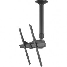 Atdec Large display mount with 35.43" pole. Max weight: 143 lbs Universal VESA - TELEHOOK range single display ceiling mount with short drop length. Supports displays weighing up to 143lbs with a VESA mounting hole width of up to 800mm. TH-3070-CTS