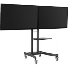 Atdec Dual display mobile TV cart - TELEHOOK range dual display mobile TV cart. Supports two displays weighing up to 110lbs each with a VESA mounting hole width of up to 900mm. TH-TVCD