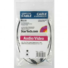 Startech.Com 3 ft Toslink SPDIF Optical Digital Audio Cable - Toslink - Toslink - 3ft THINTOS3