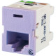 Legrand Group Ortronics Clarity 6 TracJack, T568A/B, 180 degree, Purple - 1 x RJ-45 Female - Purple TJ600-27