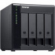 QNAP TL-D400S Drive Enclosure SATA/600 - Mini-SAS Host Interface Tower - 4 x HDD Supported - 4 x SSD Supported - 4 x 2.5"/3.5" Bay TL-D400S-US
