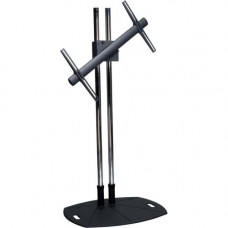 Premier Mounts TL72-RTM Display Stand - Up to 61" Screen Support - 160 lb Load Capacity - Flat Panel Display Type Supported - Floor Stand - Chrome, Black TL72-RTM