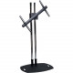 Premier Mounts TL72-RTM Display Stand - Up to 61" Screen Support - 160 lb Load Capacity - Flat Panel Display Type Supported - Floor Stand - Chrome, Black TL72-RTM