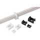 Panduit Cable Tie Mount - Natural - 1000 Pack - Nylon 6.6 - TAA Compliance TM3S25-M