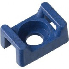 Panduit Cable Tie Mount - Dark Blue - 100 Pack - Polypropylene - TAA Compliance TM3S8-C186