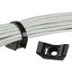 Panduit Cable Tie Mount - Black - 100 Pack - Nylon 6.6 - TAA Compliance TMEH-S25-C0