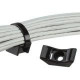 Panduit Cable Tie Mount - Cable Tie Mount - Black - 10 Pack - Nylon 6.6 - TAA Compliance TMEH-S8-X0