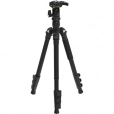 Sabrent 56 Inch Aluminum Tripod With 360 Degree Full Motion Camera Mount (TP-AL56) - 23" to 56" Height - 11 lb Load Capacity - Black TP-AL56