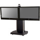 Video Furniture International VFI Mobile Telepresence Stand - 160 lb Load Capacity - Flat Panel Display Type Supported80" Width - Black TP1000-D