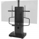 Video Furniture International VFI TP1200 Mobile Telepresence Stand - Up to 90" Screen Support - 160 lb Load Capacity - 1 x Shelf(ves) - 70.5" Height x 53" Width x 26.8" Depth - Floor - Aluminum, Medium Density Fiberboard (MDF) - Black 