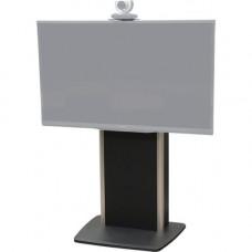 Video Furniture International VFI Fixed Base Telepresence Stand - Up to 58" Screen Support - 160 lb Load Capacity - Flat Panel Display Type Supported34.6" Width - Black TP800-S