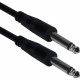Qvs 10ft 1/4 Male to Male Audio Cable - 10 ft 6.35mm Audio Cable for Guitar, Microphone, Audio Device, Preamplifier, Audio Mixer, Recorder - First End: 1 x 6.35mm Male Audio - Second End: 1 x 6.35mm Male Audio - Black TS-10