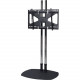 Premier Mounts Display Stand - Up to 80" Screen Support - 160 lb Load Capacity - Flat Panel Display Type Supported35.5" Width - Floor Stand - Black, Chrome TS72-MS2