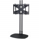 Premier Mounts Low-Profile Floor Stand with 72 in. Dual Poles and Tilting Mount for Flat-Panels up to 175 lb. - Up to 63" Screen Support - 160 lb Load Capacity - Flat Panel Display Type Supported - 1 x Shelf(ves) - Floor Stand - Black TS72B-MS2