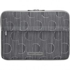 Targus Arts Edition TSS939 Carrying Case (Sleeve) for 13.3" Notebook - Gray, Charcoal - Fade Resistant, Stain Resistant, Scratch Resistant, Scuff Resistant, Moisture Resistant - Foam Interior, Polyester Woven, Metal Hardware - Circles - 9.9" Hei