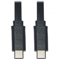 Tripp Lite USB-C to USB-C Cable, M/M, Black, 6 ft. (1.8 m) - 6 ft USB-C Data Transfer Cable for Smartphone, Computer, Wall Charger, Mobile Device, MacBook Pro, Notebook, Tablet, PC, Power Bank, Docking Station, USB Hub - First End: 1 x Type C Male USB - S