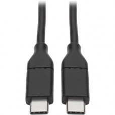 Tripp Lite U040-C03-C USB-C to USB-C Cable, USB-IF, M/M, 3 ft. - USB for Smartphone, Hard Drive, Docking Station, Flash Drive, Tablet, Notebook, MacBook, Chromebook, Ultrabook, Wall Charger, Hub - 60 MB/s - 3 ft - 1 x Type C Male USB - 1 x Type C Male USB