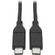Tripp Lite U040-C03-C USB-C to USB-C Cable, USB-IF, M/M, 3 ft. - USB for Smartphone, Hard Drive, Docking Station, Flash Drive, Tablet, Notebook, MacBook, Chromebook, Ultrabook, Wall Charger, Hub - 60 MB/s - 3 ft - 1 x Type C Male USB - 1 x Type C Male USB