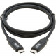 Tripp Lite U040-C1M-C-5A USB-C to USB-C Cable, USB-IF, M/M, 1 m - 3.28 ft USB Data Transfer Cable for Power Bank, MacBook Pro, Charger, Mobile Device, Smartphone, MacBook, Notebook, Docking Station, Wall Charger, Hard Drive, Flash Drive, ... - First End: 