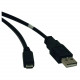 Tripp Lite 10ft USB 2.0 Hi-Speed Cable A Male to USB Micro-B M/M - USB - 10 ft - Type A Male USB - Micro Type B Male USB - Black - RoHS, TAA Compliance U050-010