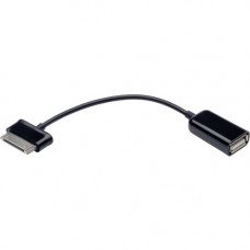 Tripp Lite 6 Inch USB OTG Host Adapter Cable for Samsung Galaxy Tablet - Proprietary/USB for Tablet PC, Hard Drive - 6" - 1 x Type A Female USB - 1 x Male Proprietary Connector - Black" - RoHS Compliance U054-06N