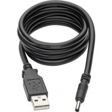 Tripp Lite USB to DC Power Cord Cable M/M USB-A to 3.5 x 1.35mm DC Barrel 3ft - For Hard Drive, Bluetooth Headset, Credit Card Reader, Wireless Router - 5 V DC Voltage Rating - Black - TAA Compliance U152-003-3P5
