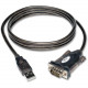 Tripp Lite 5ft USB to Serial Adapter Cable USB-A to DB9 RS-232 M/M - (A-M to DB9-M) - RoHS, TAA Compliance U209-000-R