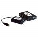 Tripp Lite 4-Port USB 1.1 Hi-Speed USB Over Cat5 Hub with 4 Remote Ports - Network (RJ-45)USB - RoHS, TAA Compliance U224-4R4-R