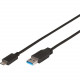 Accell USB Data Transfer Cable - 3.28 ft USB Data Transfer Cable for Computer - First End: 1 x Type A Male USB - Second End: 1 x Type C Male USB - 1.25 GB/s U225B-003B-2