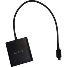 Accell USB-C to 2 HDMI 1.4 Multi-Display (MST) Hub - HDMI/USB A/V Cable for Monitor, Graphics Card, Docking Station, Audio/Video Device, Computer - First End: 1 x USB Type C Male Thunderbolt 3 - Second End: 2 x HDMI Female Digital Audio/Video - 2.70 GB/s 