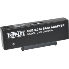 Tripp Lite USB 3.0 SuperSpeed to SATA III Adapter 2.5in / 3.5in Hard Drives - 1 x Type B Female Micro USB - 1 x Female Power, 1 x Female SATA - Black" U338-000-SATA