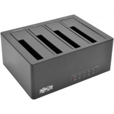 Tripp Lite 4-Bay Docking Station USB 3.0/eSATA to SATA 2.5-3.5" Hard Drives - 4 x HDD Supported - 4 x Total Bay - 4 x 2.5"/3.5" Bay - UASP Support - Serial ATA/600 - eSATA, USB 3.0 U339-004