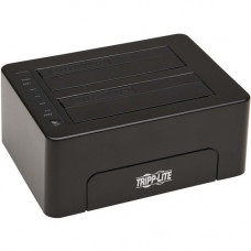 Tripp Lite U339-E02 Drive Enclosure Serial ATA/600 - USB 3.0 Type B Host Interface - UASP Support External - Black - 2 x HDD Supported - 2 x 2.5"/3.5" Bay - Acrylonitrile Butadiene Styrene (ABS) U339-E02