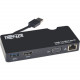 Tripp Lite USB 3.0 HDMI VGA Mini Dock Station Gigabit Ethernet HD15 RJ45 - for Notebook/Tablet PC - USB 3.0 - 1 x USB Ports - 1 x USB 3.0 - Network (RJ-45) - HDMI - VGA - Black - Wired U342-SHG-001