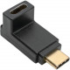 Tripp Lite U420-000-F-UD USB-C to C Adapter (M/F) - 1 x Type C Male USB - 1 x Type C Female USB - Gold Connector - Gold Contact - Black U420-000-F-UD