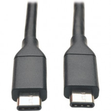 Tripp Lite 3ft USB 3.1 Gen 1.5 Gbps Cable USB Type C USB-C to USB-C M/M - USB for Chromebook, Smartphone, Tablet, Ultrabook - 640 MB/s - 3 ft - 1 x Type C Male USB - 1 x Type C Male USB - Nickel Plated, Gold-plated Contacts - Shielding - Black" U420-