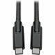 Tripp Lite U420-010 USB Type-C to USB Type-C Cable, M/M, 10 ft. - USB for Smartphone, Hard Drive, Docking Station, Flash Drive, Tablet, MacBook, Wall Charger, Ultrabook, Chromebook - 640 MB/s - 10 ft - 1 x USB Type C Male Thunderbolt 3 - 1 x USB Type C Ma