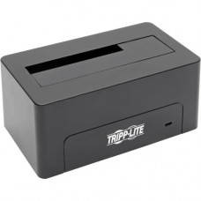 Tripp Lite U439-001-CG2 Drive Dock External - Black - 1 x HDD Supported - 1 x SSD Supported - 1 x Total Bay - 1 x 2.5"/3.5" Bay - Serial ATA/600 - USB 3.1 Type C - Plastic U439-001-CG2