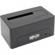 Tripp Lite U439-001-CG2 Drive Dock External - Black - 1 x HDD Supported - 1 x SSD Supported - 1 x Total Bay - 1 x 2.5"/3.5" Bay - Serial ATA/600 - USB 3.1 Type C - Plastic U439-001-CG2