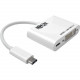 Tripp Lite USB C to DVI Video Adapter Converter w/ USB-C PD Charging, USB Type C to DVI, USB-C to DVI, USB Type-C to DVI - 1 x Total Number of DVI U444-06N-D-C