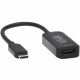 Tripp Lite U444-06N-HDR-B HDMI/USB-C Audio/Video Adapter - 1 x Type C Male USB - 1 x HDMI Female Digital Audio/Video - 4096 x 2160 Supported - Nickel Connector - Gold Contact - Black U444-06N-HDR-B