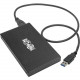 Tripp Lite USB 3.1 Gen 1 5 Gbps SATA SSD/HDD USB-A Enclosure Adapter w/ UASP - 1 x Total Bay - 1 x 2.5" Bay - UASP Support - Serial ATA - USB 3.1 - Aluminum U457-025-AG2