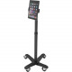 Compulocks Brands Inc. MacLocks Cling Rise Freedom Rolling Tablet Kiosk - Rolling Tablet Floor Stand - 55.2" Height - Floor Stand - Metal - Black - TAA Compliance UCLGMCRSTDB
