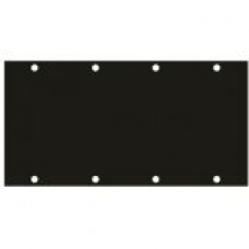 Middle Atlantic Products UCP Blanking Panel - Steel - Black - 2U Rack Height - 3.5" Height - 6.8" Width UCPB2